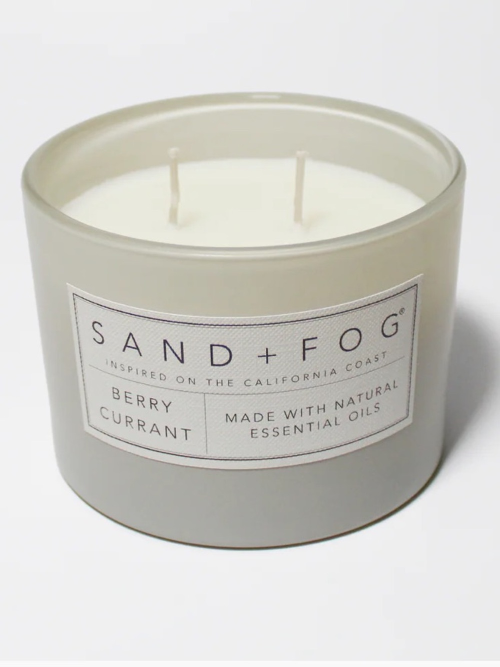 Sand + Fog Candle 2 Wick Berry Currant Soy Candle NWT